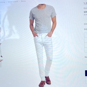Brand NEW** MONFRERE Greyson Stretch Distressed Skinny Jeans